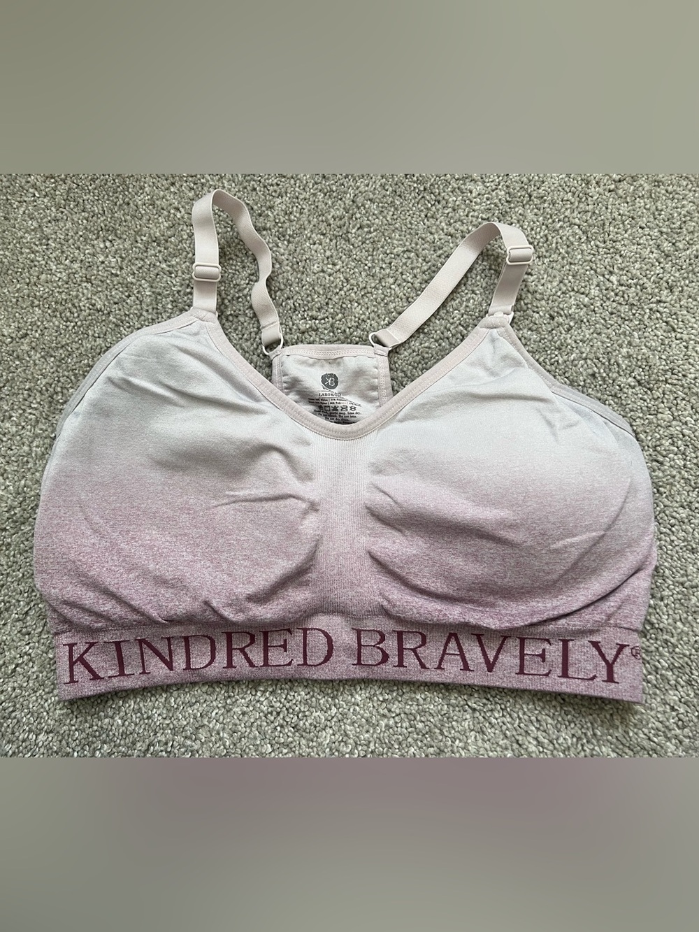 Kindred Bravely Pink Ombre Pumping Sports Bra